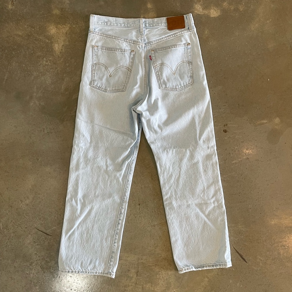 Levi’s Premium Ribcage Straight Ankle Jeans Women’s Size 29 High Rise Denim